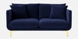 Frejol Velvet 2 Seater Sofa In Navy Blue Colour