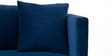 Frejol Velvet 2 Seater Sofa In Navy Blue Colour