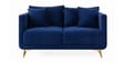 Frejol Velvet 2 Seater Sofa In Navy Blue Colour