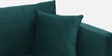 Frejol Velvet 2 Seater Sofa In Teal Blue Colour