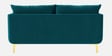 Frejol Velvet 2 Seater Sofa In Teal Blue Colour