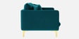 Frejol Velvet 2 Seater Sofa In Teal Blue Colour