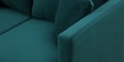 Frejol Velvet 2 Seater Sofa In Teal Blue Colour
