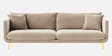 Frejol Velvet 3 Seater Sofa In Cream Colour
