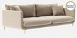 Frejol Velvet 3 Seater Sofa In Cream Colour