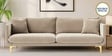 Frejol Velvet 3 Seater Sofa In Cream Colour