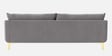 Frejol Velvet 3 Seater Sofa In Grey Colour