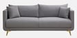 Frejol Velvet 3 Seater Sofa In Grey Colour