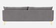 Frejol Velvet 3 Seater Sofa In Grey Colour