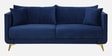Frejol Velvet 3 Seater Sofa In Navy Blue Colour
