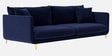 Frejol Velvet 3 Seater Sofa In Navy Blue Colour