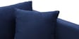 Frejol Velvet 3 Seater Sofa In Navy Blue Colour