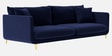 Frejol Velvet 3 Seater Sofa In Navy Blue Colour