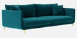 Frejol Velvet 3 Seater Sofa In Teal Blue Colour