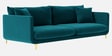 Frejol Velvet 3 Seater Sofa In Teal Blue Colour