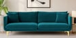 Frejol Velvet 3 Seater Sofa In Teal Blue Colour