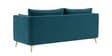 Frejol Velvet 3 Seater Sofa In Teal Blue Colour