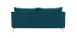 Frejol Velvet 3 Seater Sofa In Teal Blue Colour