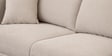 Frejol Velvet LHS Sectional Sofa In Cream Colour