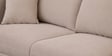 Frejol Velvet LHS Sectional Sofa (2 + Lounger) In Cream Colour