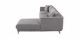 Frejol Velvet LHS Sectional Sofa In Grey Colour