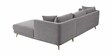 Frejol Velvet LHS Sectional Sofa In Grey Colour