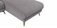 Frejol Velvet LHS Sectional Sofa (2 + Lounger) In Grey Colour