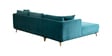Frejol Velvet LHS Sectional Sofa In Teal Blue Colour