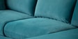 Frejol Velvet LHS Sectional Sofa In Teal Blue Colour