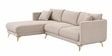 Frejol Velvet RHS Sectional Sofa In Cream Colour Frejol Velvet RHS Sectional Sofa In Cream Colour