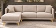 Frejol Velvet RHS Sectional Sofa In Cream Colour Frejol Velvet RHS Sectional Sofa In Cream Colour