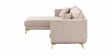 Frejol Velvet RHS Sectional Sofa In Cream Colour Frejol Velvet RHS Sectional Sofa In Cream Colour