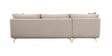Frejol Velvet RHS Sectional Sofa In Cream Colour Frejol Velvet RHS Sectional Sofa In Cream Colour