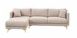 Frejol Velvet RHS Sectional Sofa In Cream Colour Frejol Velvet RHS Sectional Sofa In Cream Colour