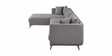 Frejol Velvet RHS Sectional Sofa In Grey Colour