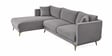 Frejol Velvet RHS Sectional Sofa In Grey Colour