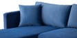Frejol Velvet RHS Sectional Sofa In Navy Blue Colour