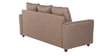 Fresno Fabric 3 Seater Sofa in Brown Colour