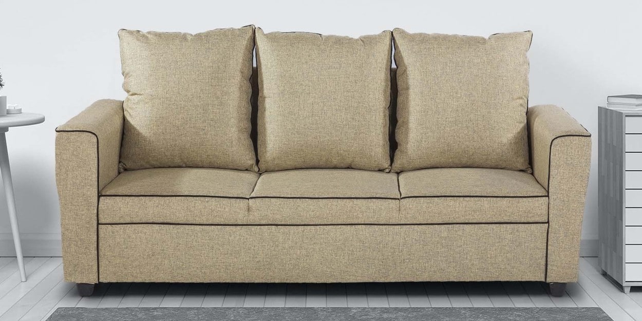 Fresno 3 Seater Sofa In Beige Colour