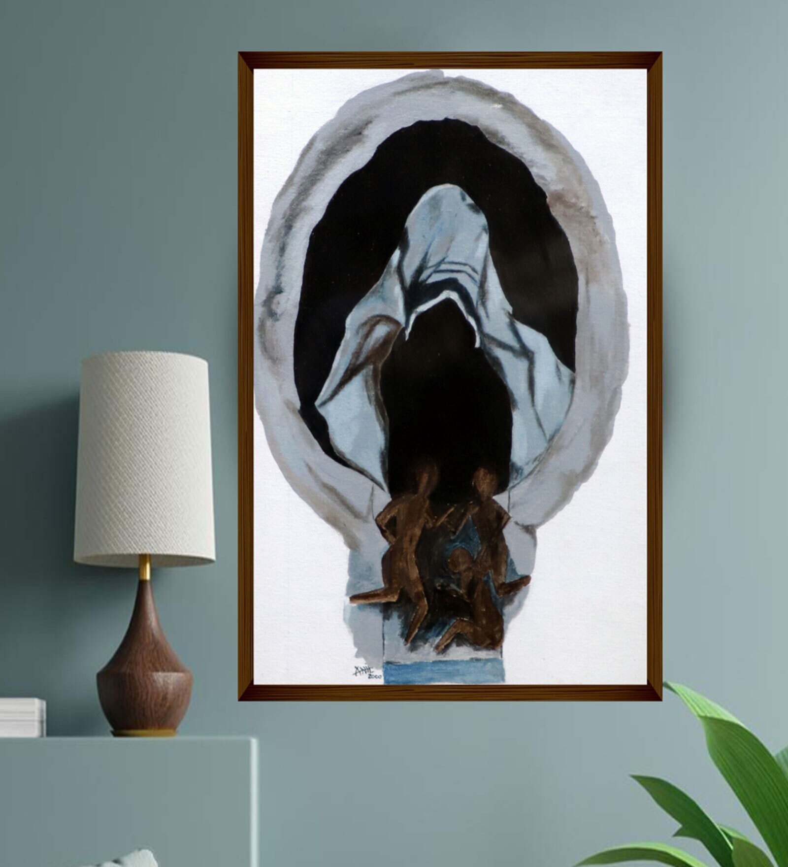 Framed Canvas Art Print (30X40 Inches)