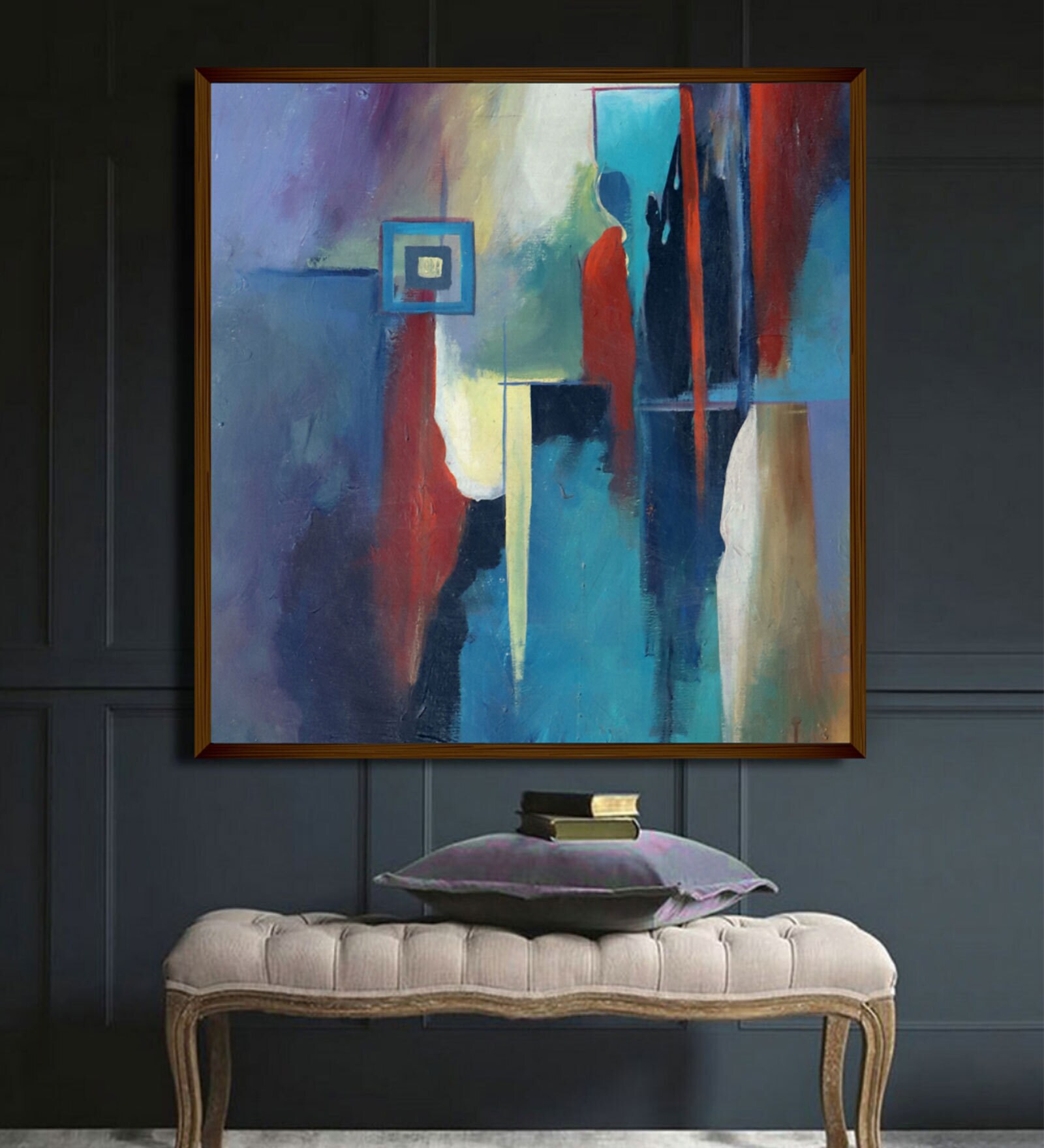 Framed Canvas Art Print (30X40 Inches)