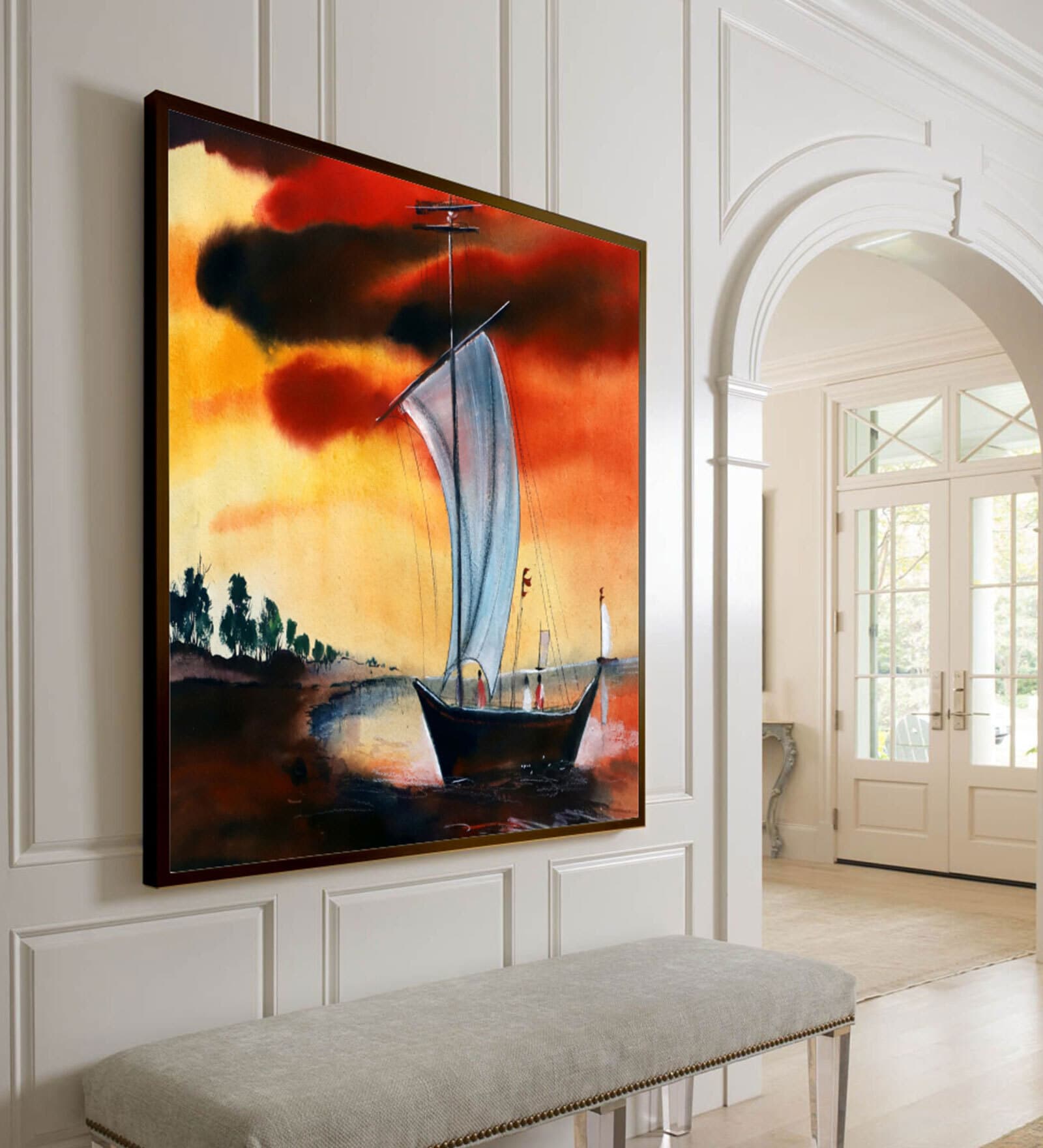 Framed Canvas Art Print (30X40 Inches)