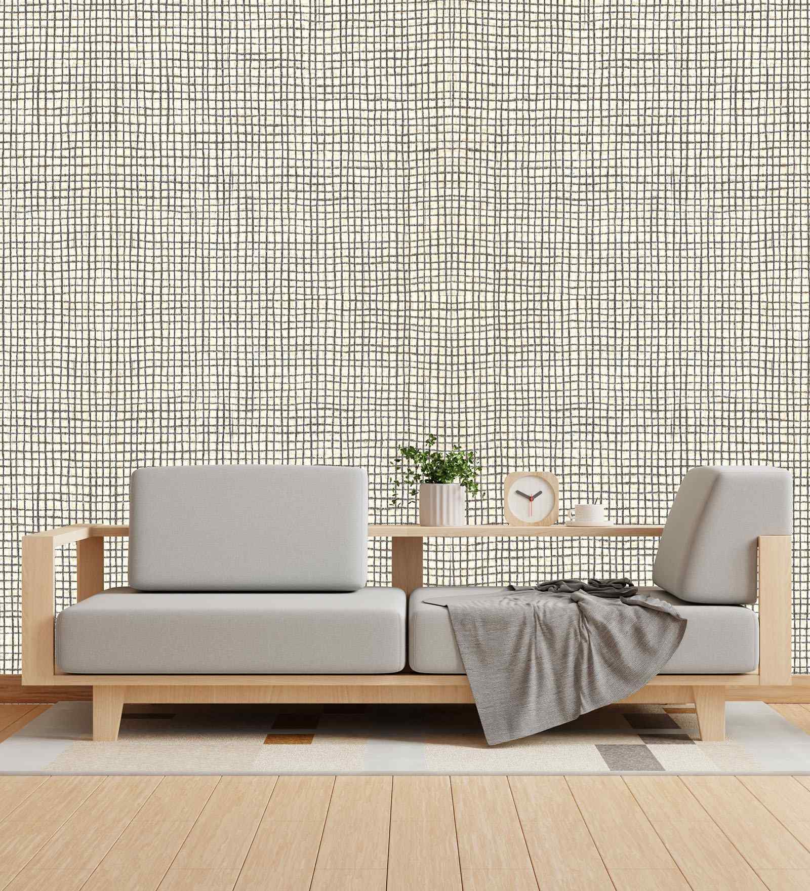 Frank Lloyd White Design Subtle Elegance Modern Style Wallpaper