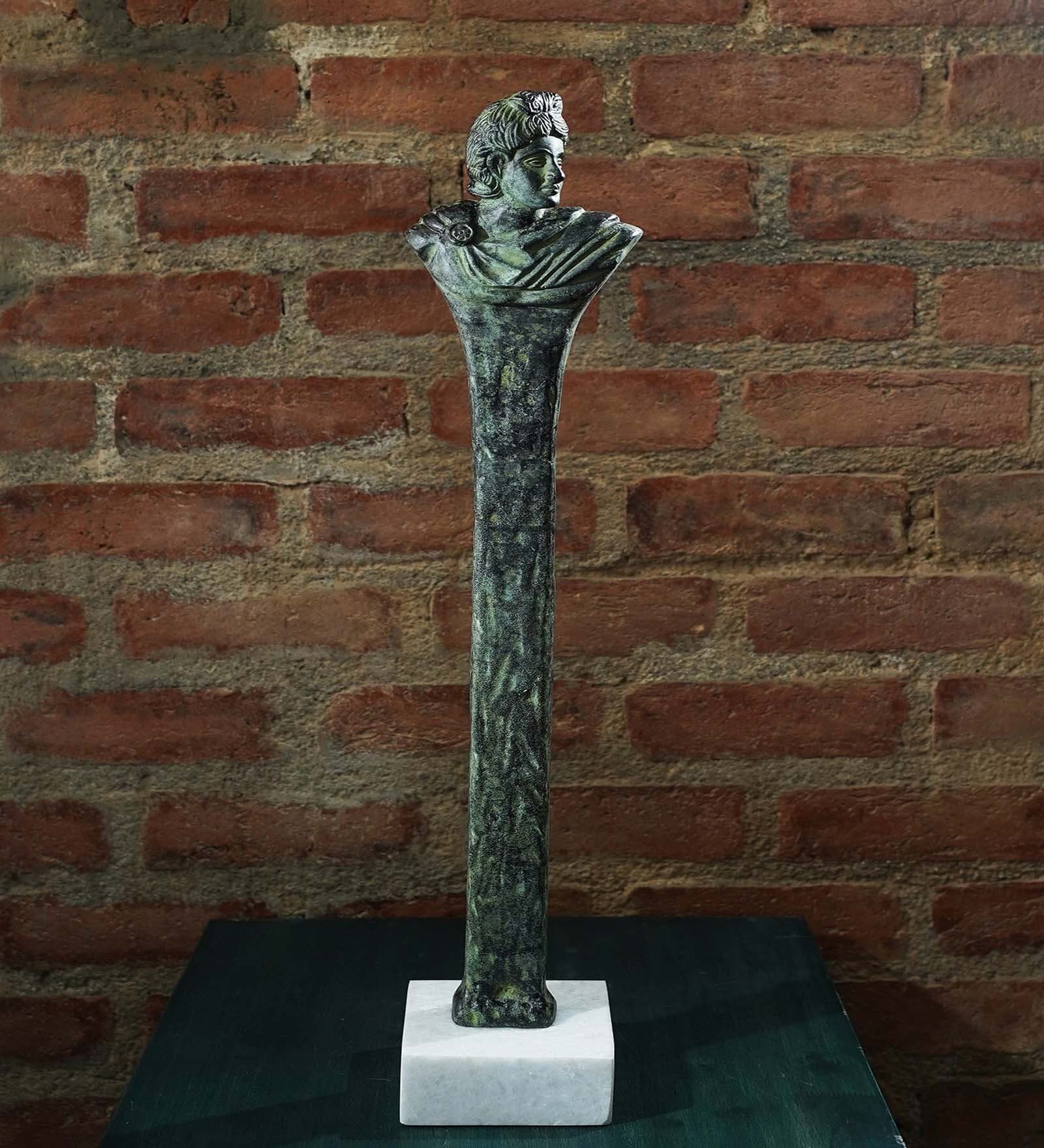 French Green Metal Showpiece