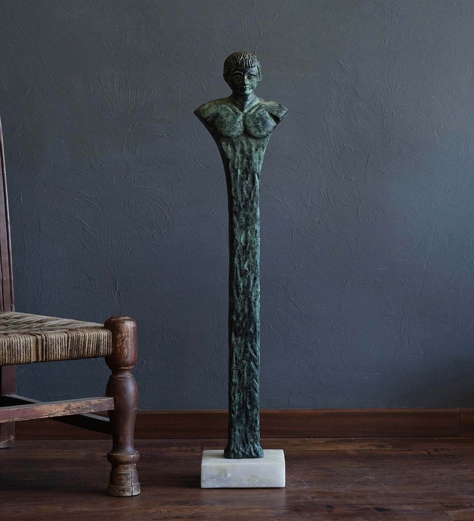French Green Metal Showpiece