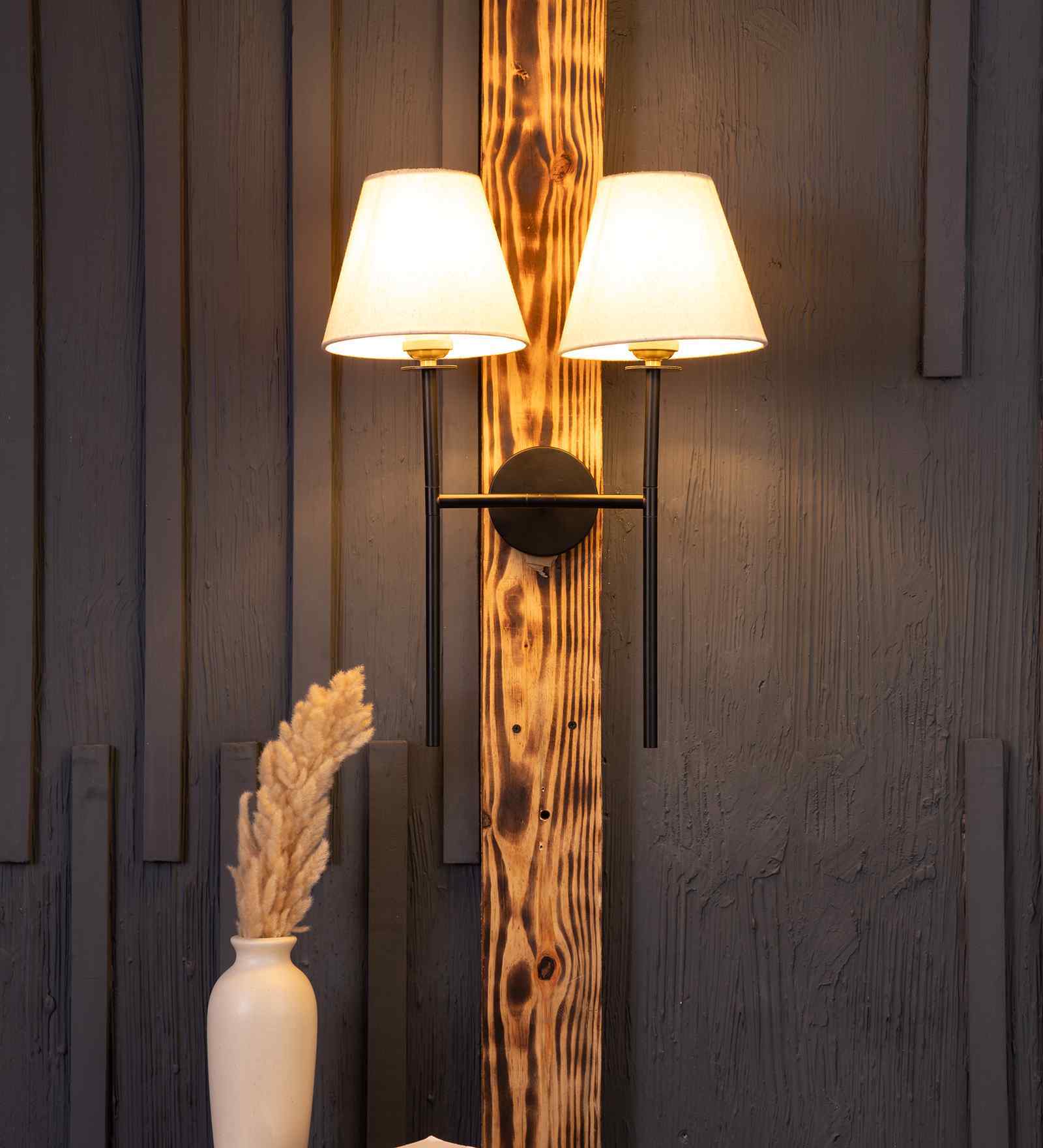 French Vintage White Wall Light