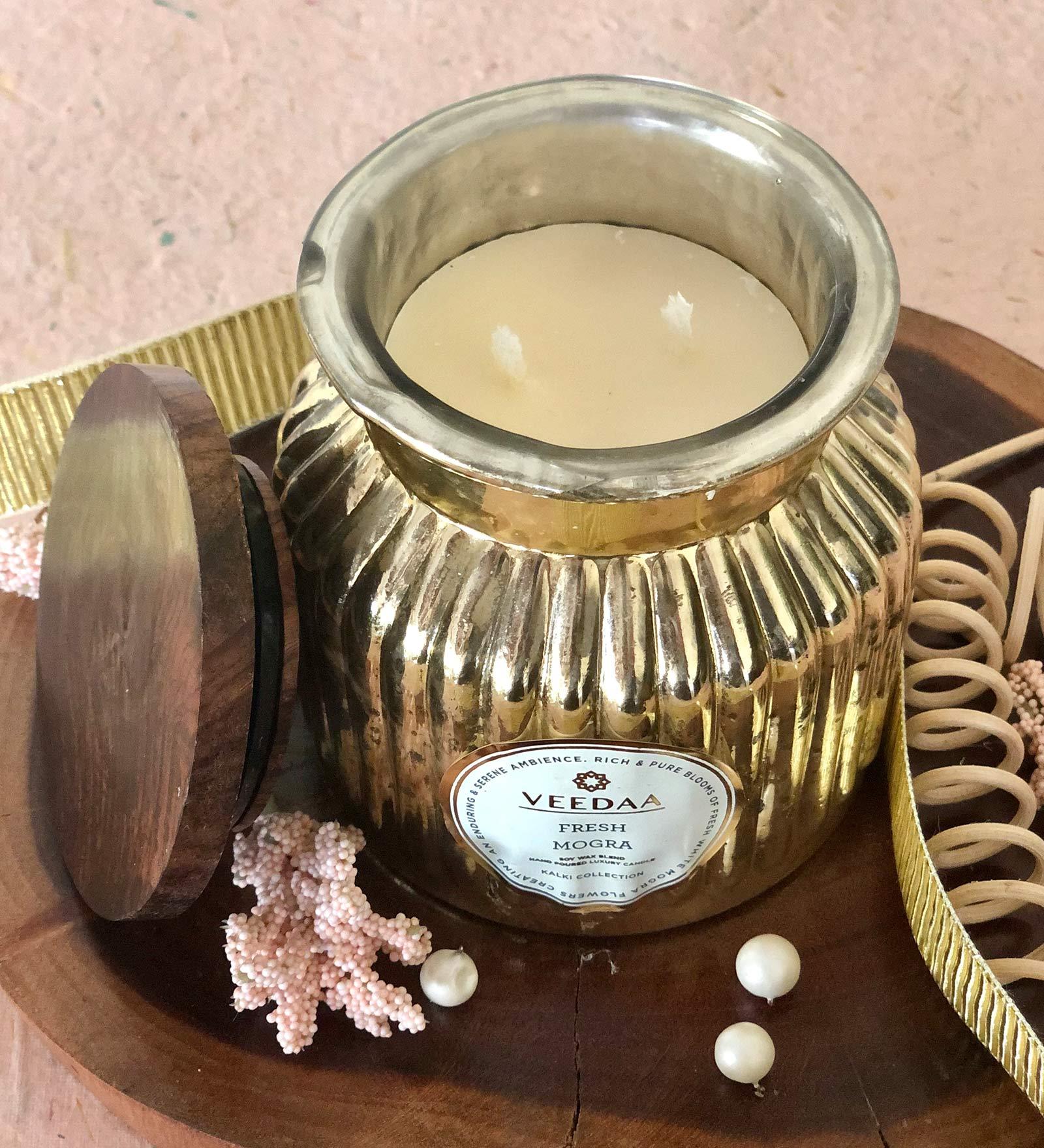 Buy Fresh Mogra Aroma Scented Candle by Veedaa Online Scented Candles