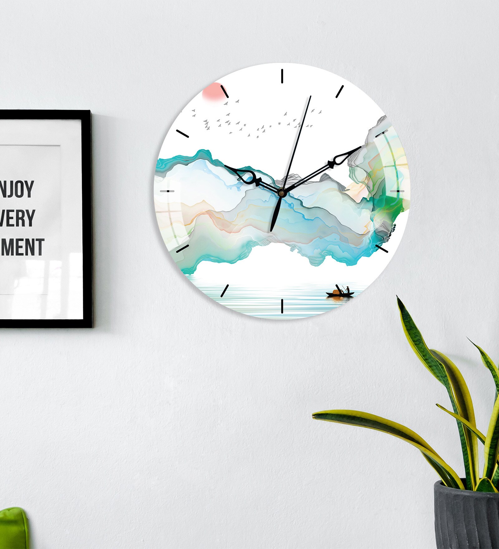 Fresh Morning Acrylic Wall Clock