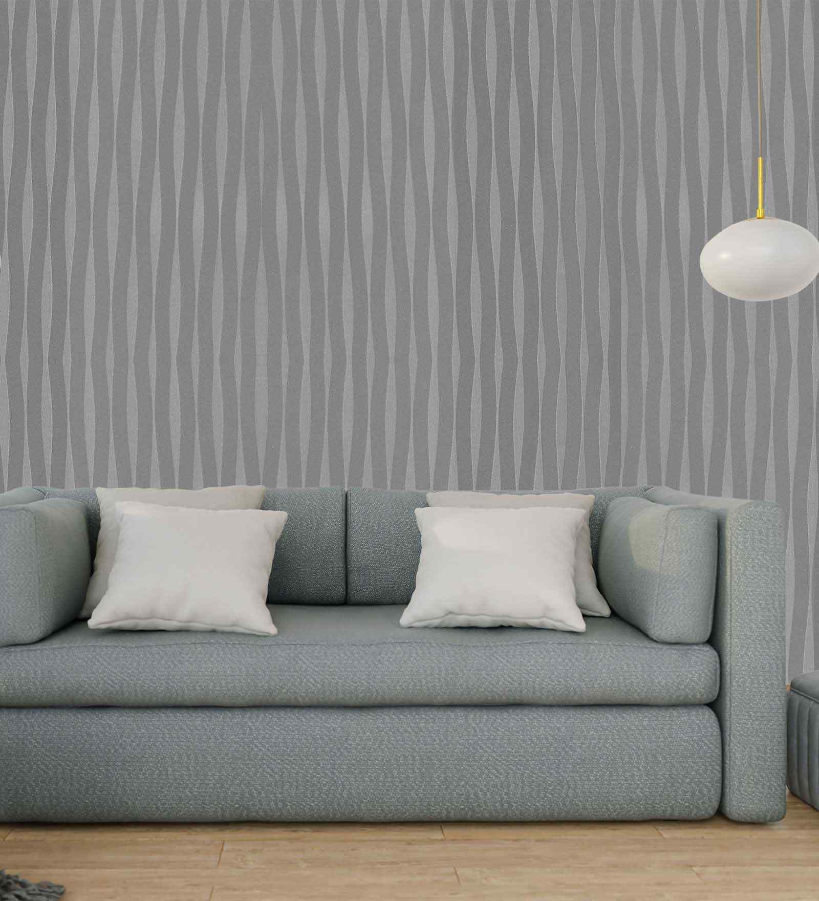 Frost Grey Design Wallpaper