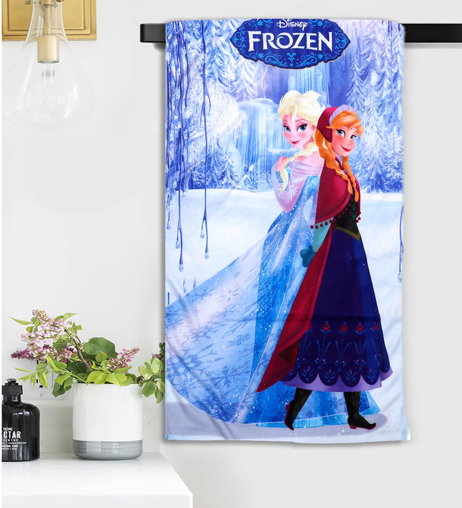 Frozen Sister Multicolor 350 GSM Microfiber Kids Towels